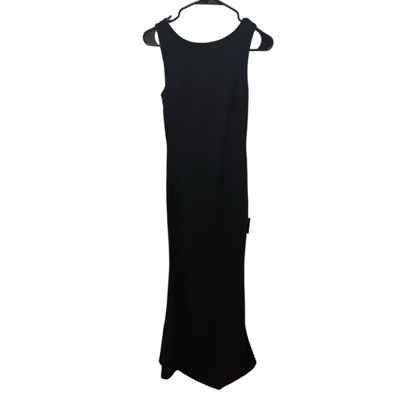 Lulu's Love In Your Eyes Black Knotted Mermaid Maxi Dress Size XS - Picture 2 of 7